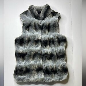 Donna Salyers Fabulous Furs XS Faux Chinchilla vest